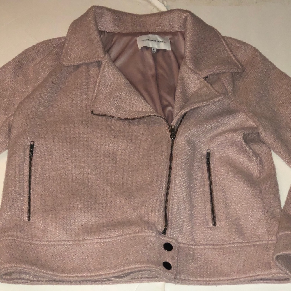 Cupcakes and cashmere pastel pink jacket